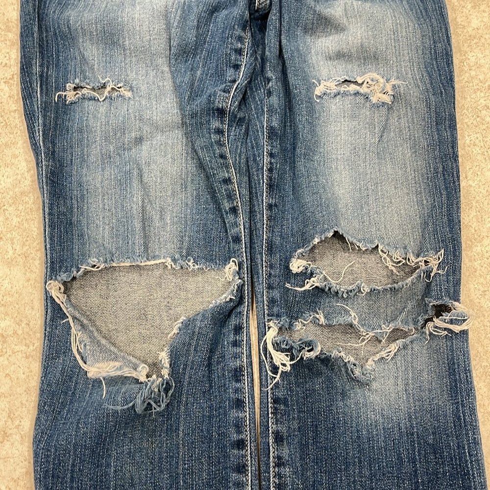 JOE’S “KEAGAN” FADED BLUE DISTRESSED SKINNY ANKLE JEANS SIZE 25 - Picture 6 of 12